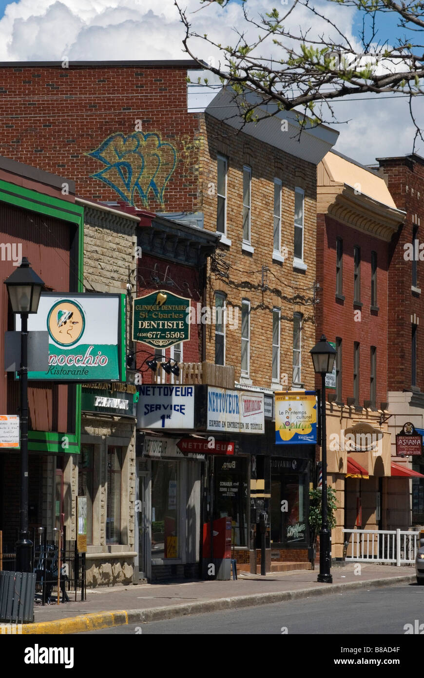 Città di Longueuil sulla riva sud di Montreal Foto Stock