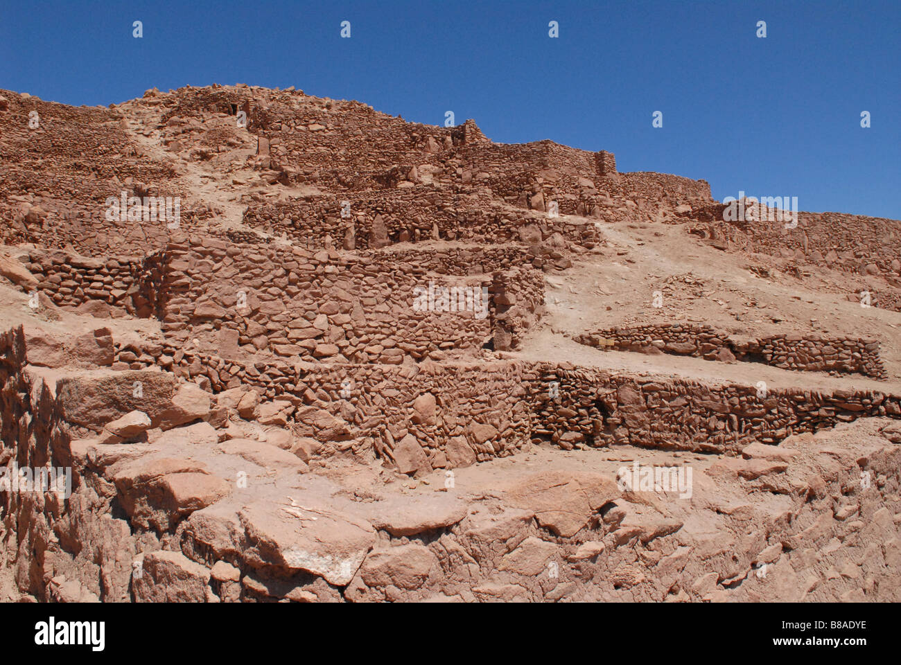 Pukara de quitor fortezza Antofagasta deserto di Atacama Cile Foto Stock