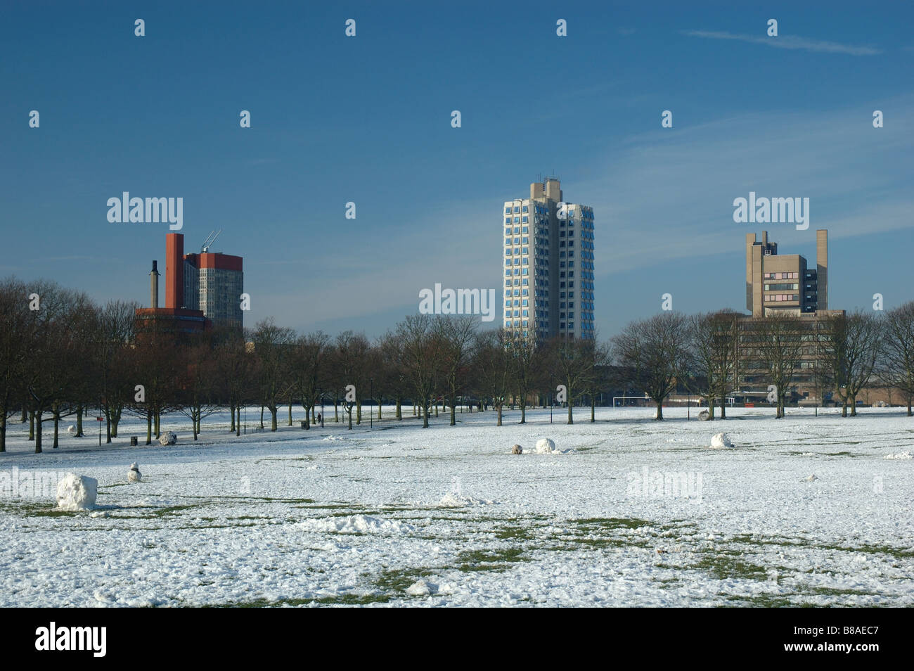 Università di Leicester e Victoria Park, Leicester, England, Regno Unito Foto Stock