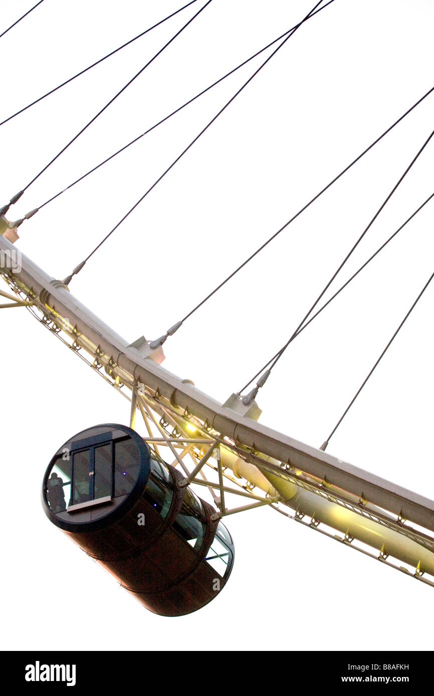 Singapore, Singapore Flyer ruota di osservazione. Foto Stock