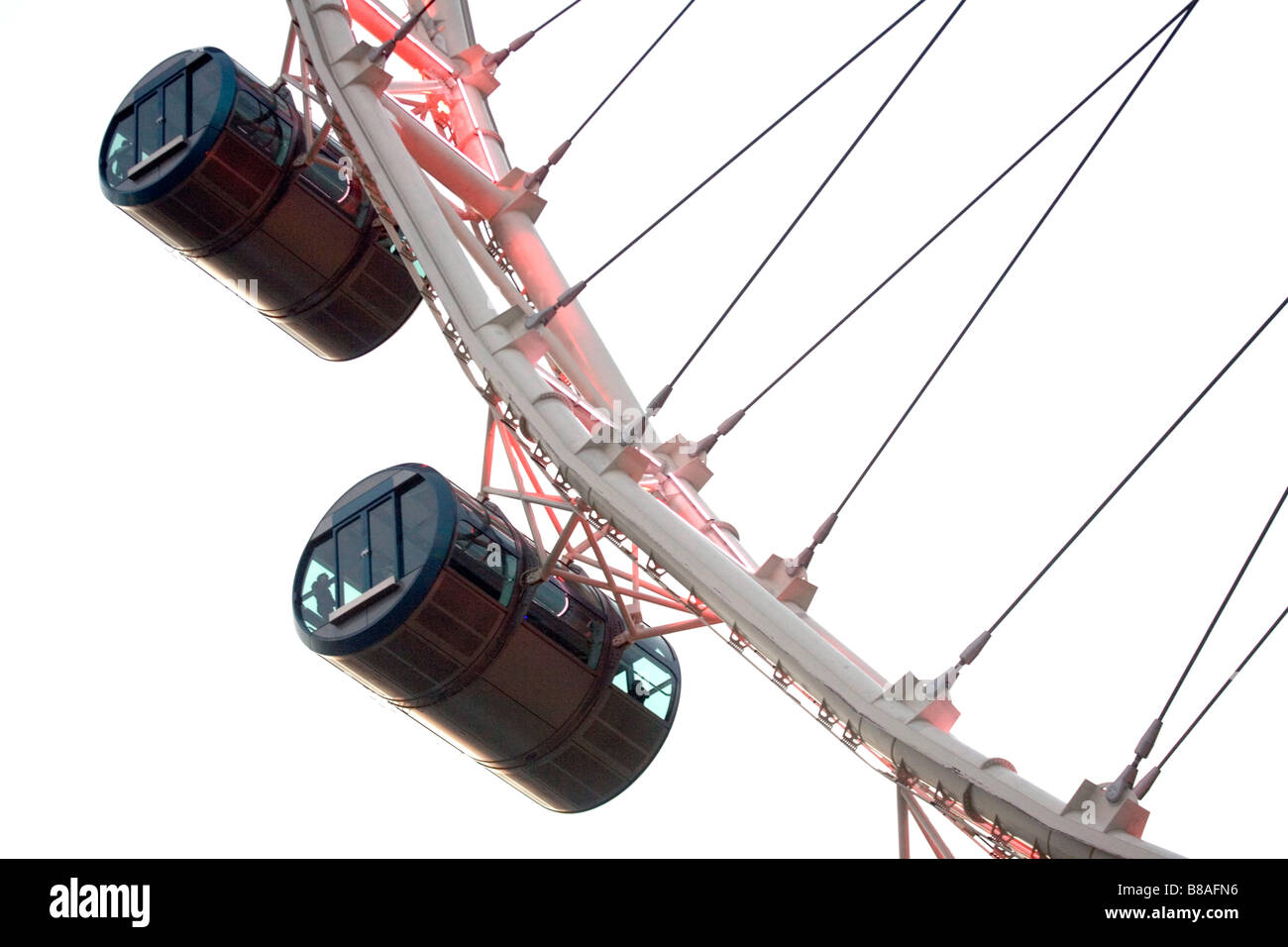 Singapore, Singapore Flyer ruota di osservazione. Foto Stock