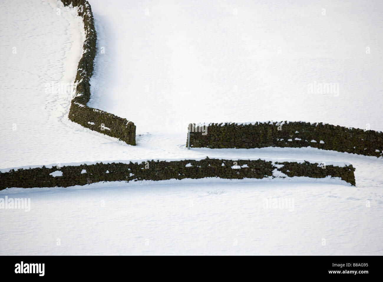 Gunnerside paesaggio invernale Swaledale Foto Stock