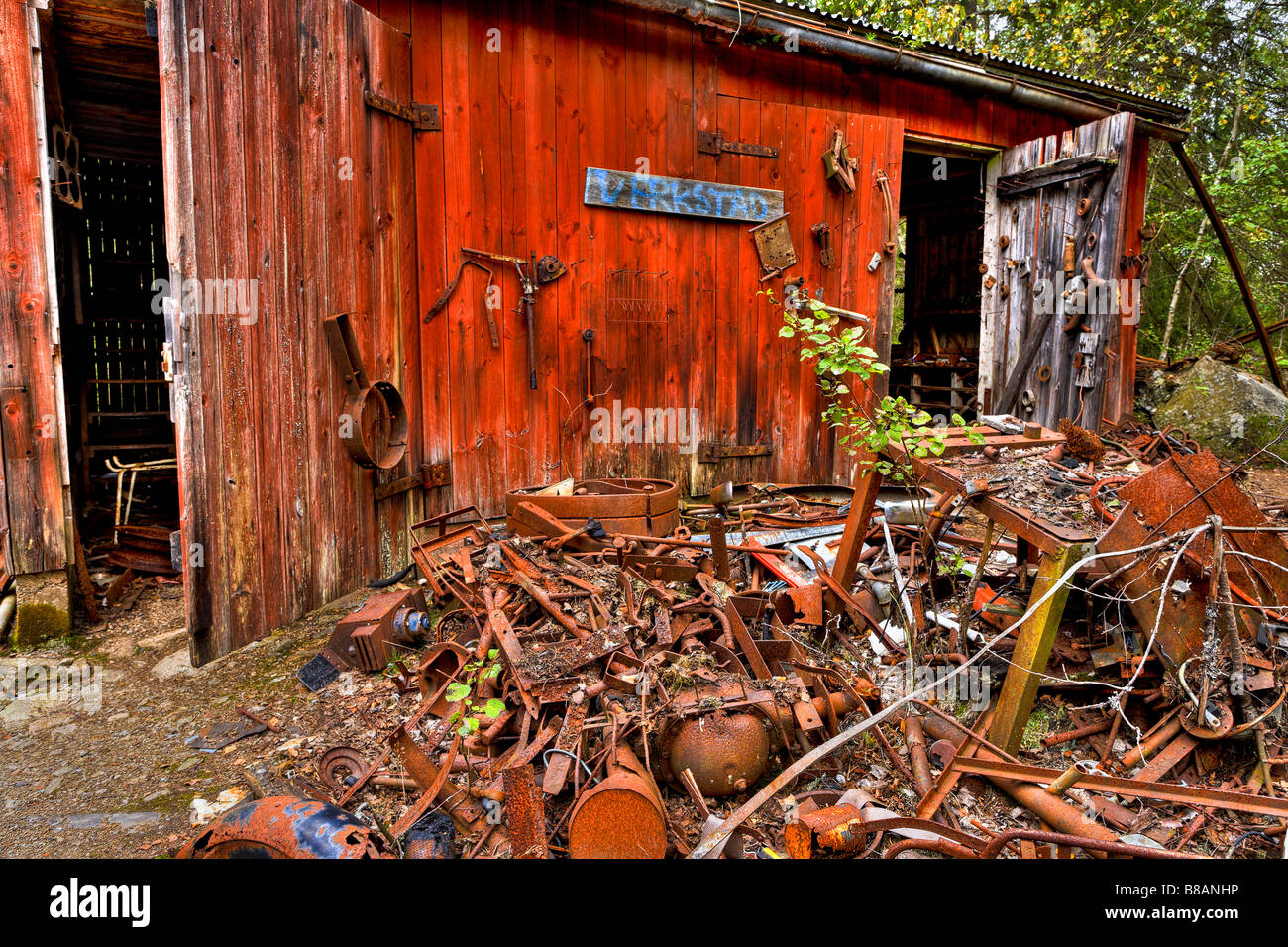 Cimitero di auto Foto Stock