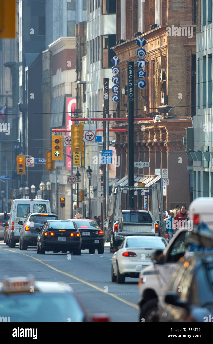 Regina W Yonge strade, Toronto, Ontario Foto Stock