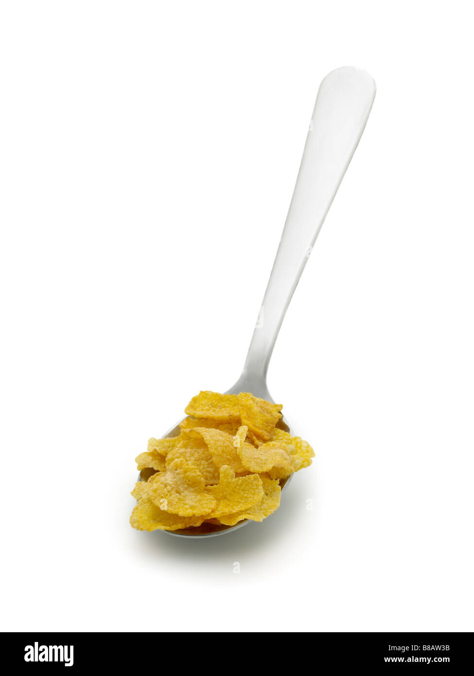 Cornflakes in cucchiaio Foto Stock
