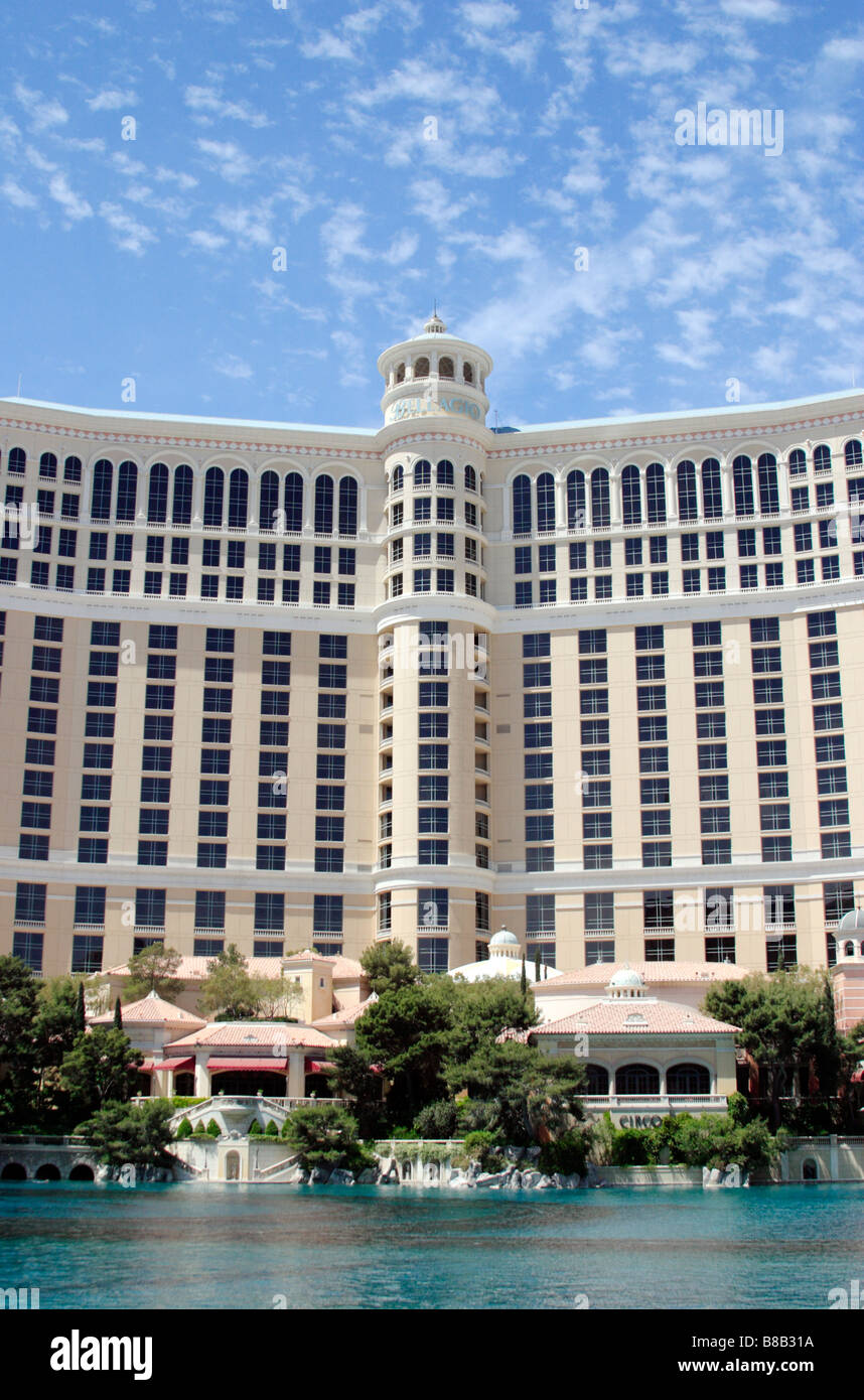 Vista di Bellagio Hotel Casino Las Vegas Nevada USA Foto Stock