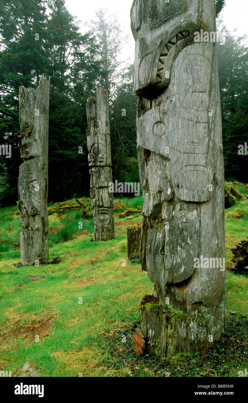 Sito del Patrimonio Mondiale, Queen Charlotte Island, British Columbia, Canada Foto Stock