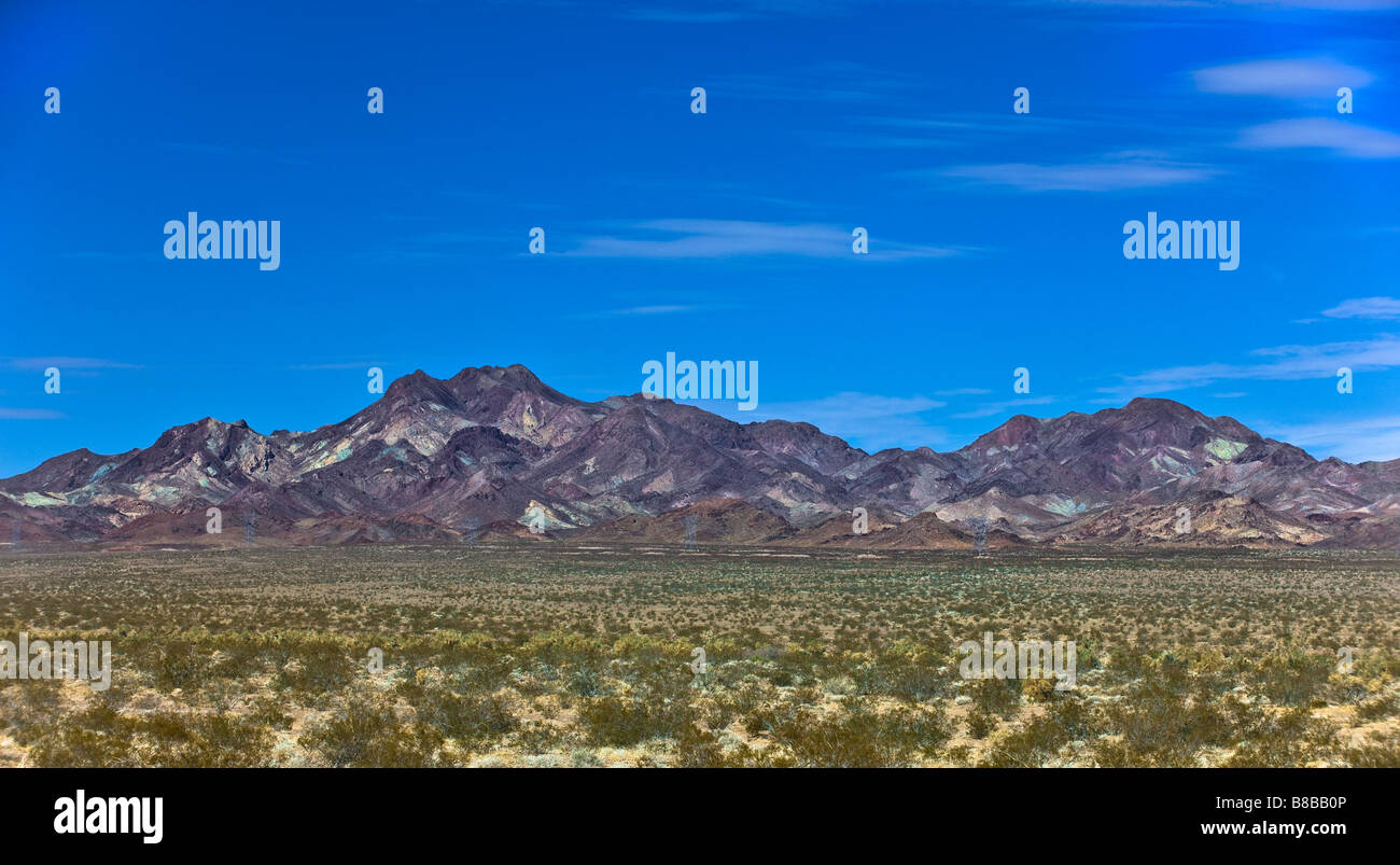 Il Deserto Mojave nel sud della California, Stati Uniti d'America Foto Stock