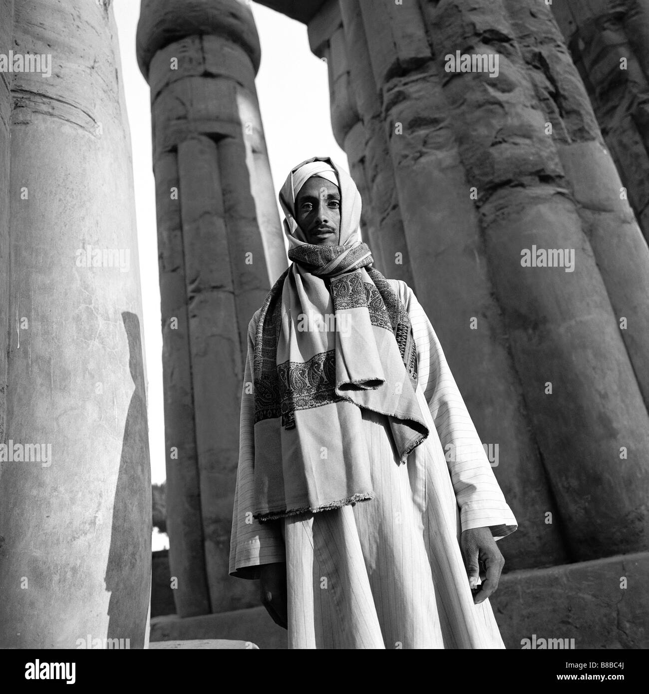 Ritratto di uomo egiziano Luxor, Egitto Foto Stock