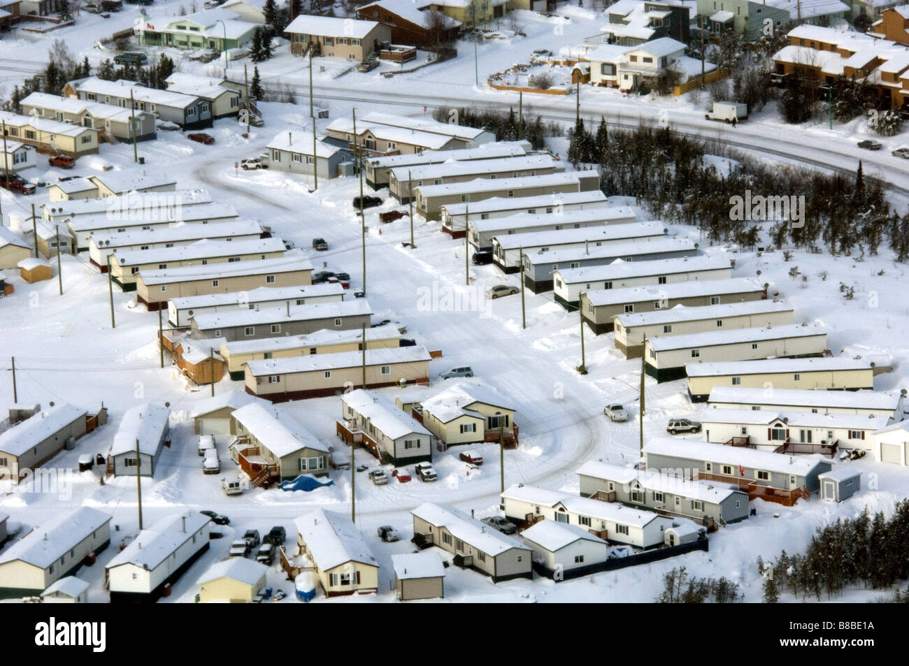 Fabbricato Case, Yellowknife, Territori del Nord Ovest Foto Stock