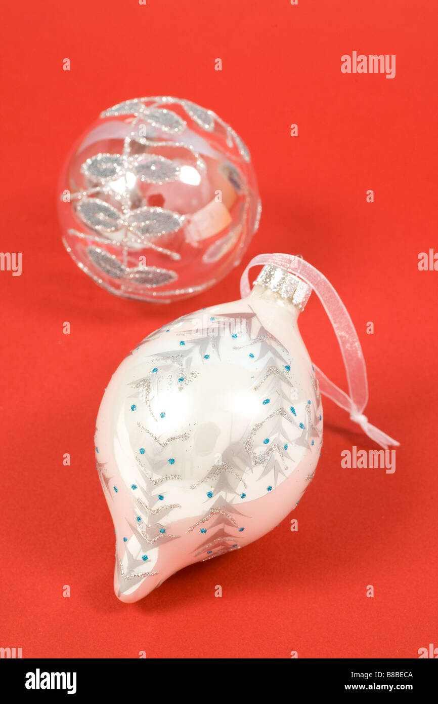Pallina di natale decorazioni Foto Stock