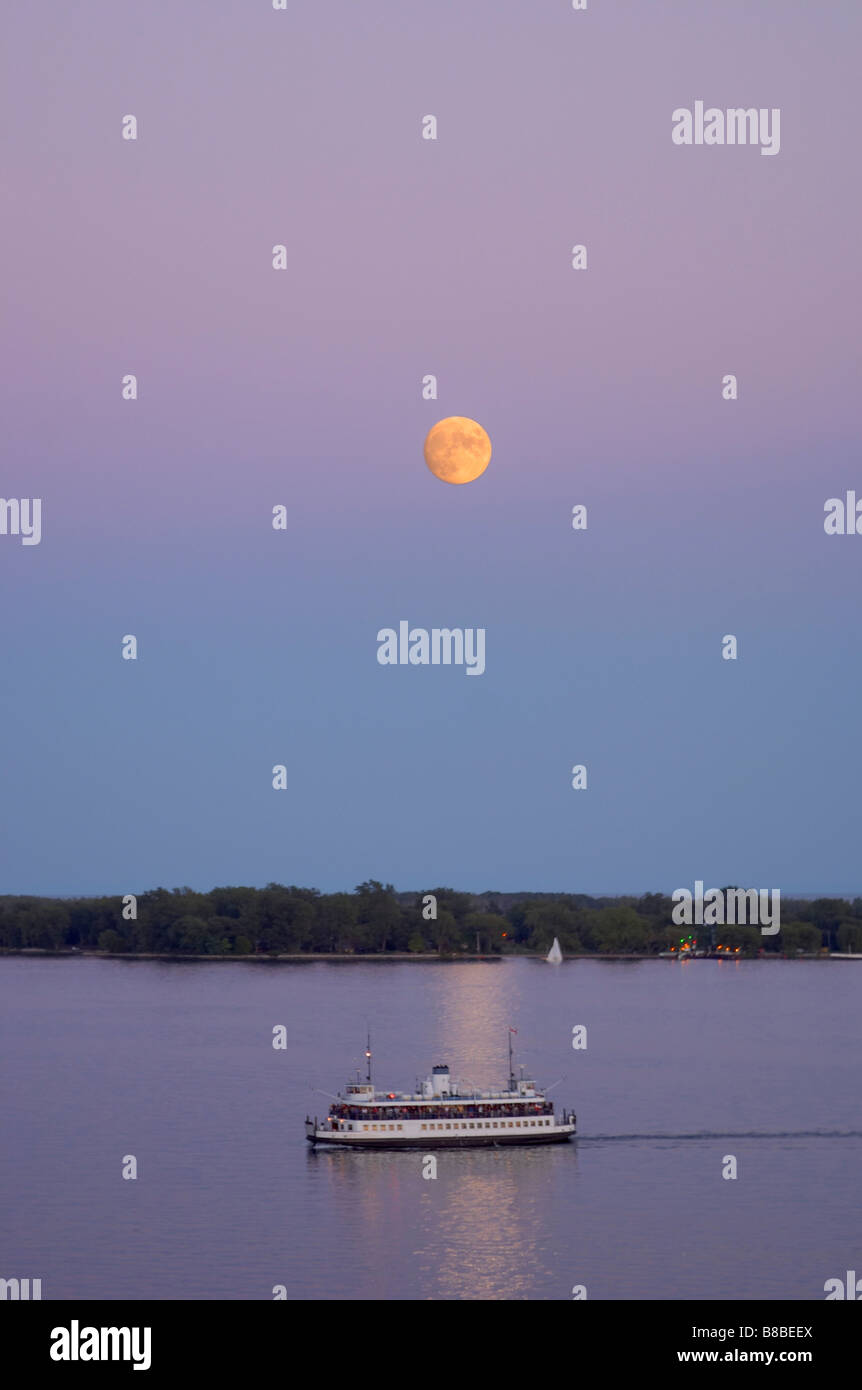 Luna luogo Toronto Island Ferry Lago Ontario, TorontoOntario Foto Stock