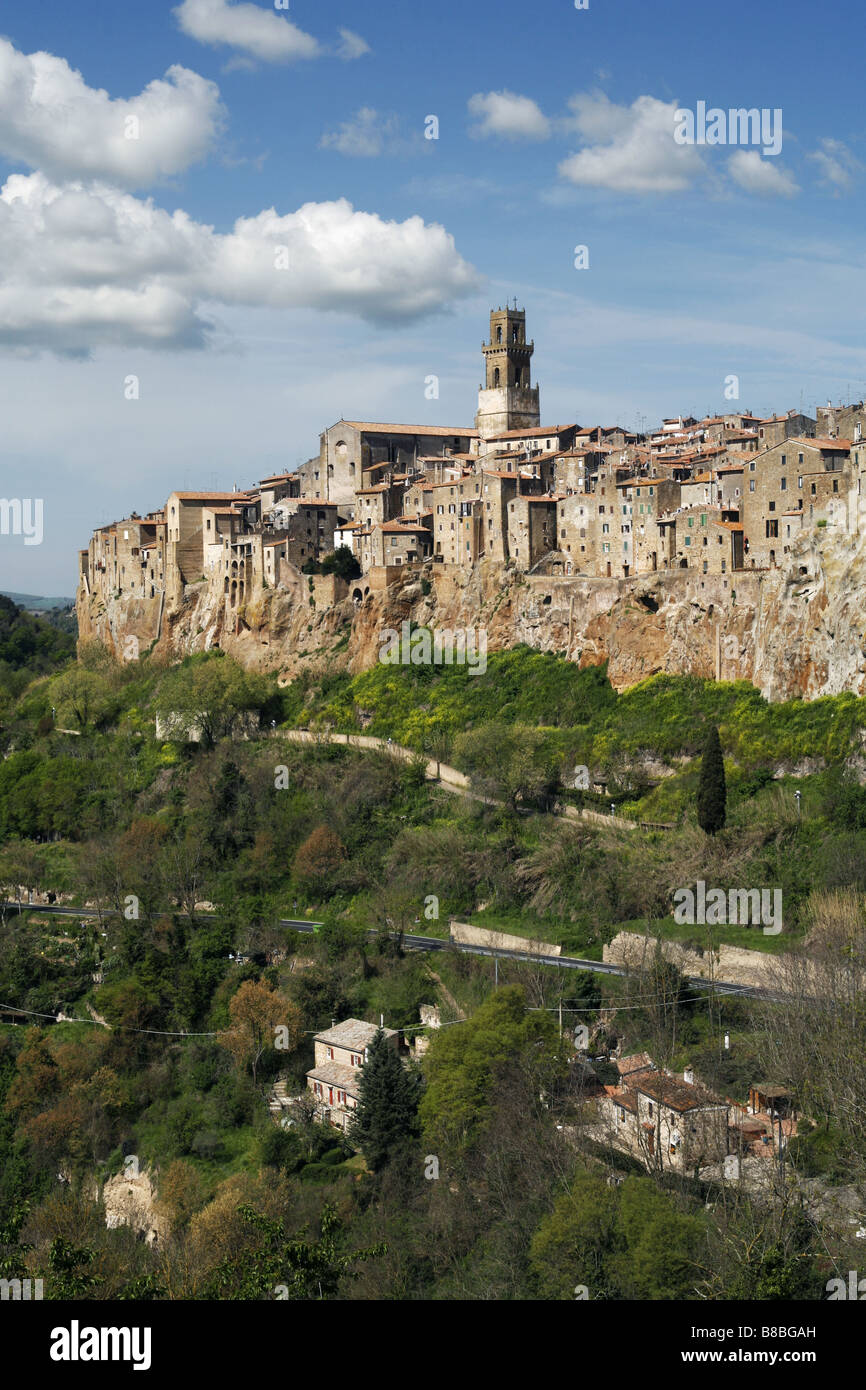 Città di Pitigliano, Provincia di Grosseto, Toscana, Italia Foto Stock