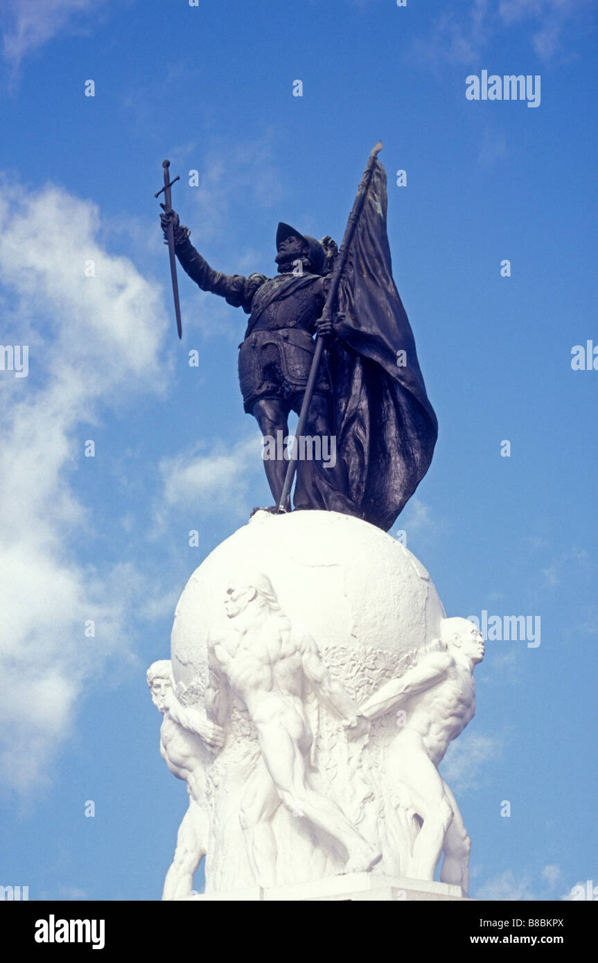 Balboa monumento o Monumento Vasco Núñez de Balboa di Panama City, Panama Foto Stock