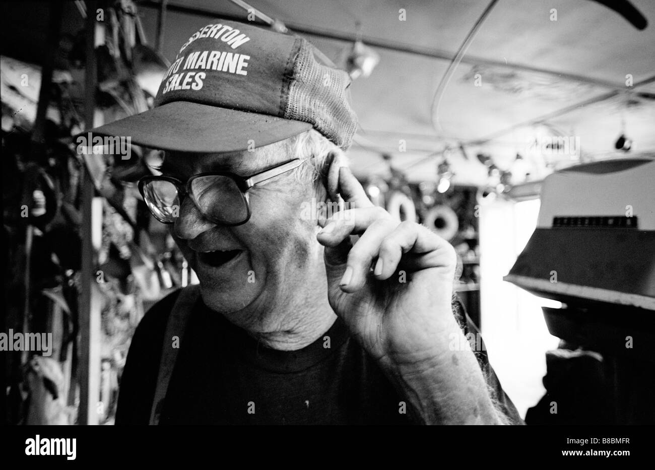 Barca meccanico, Fesserton,Ontario Foto Stock