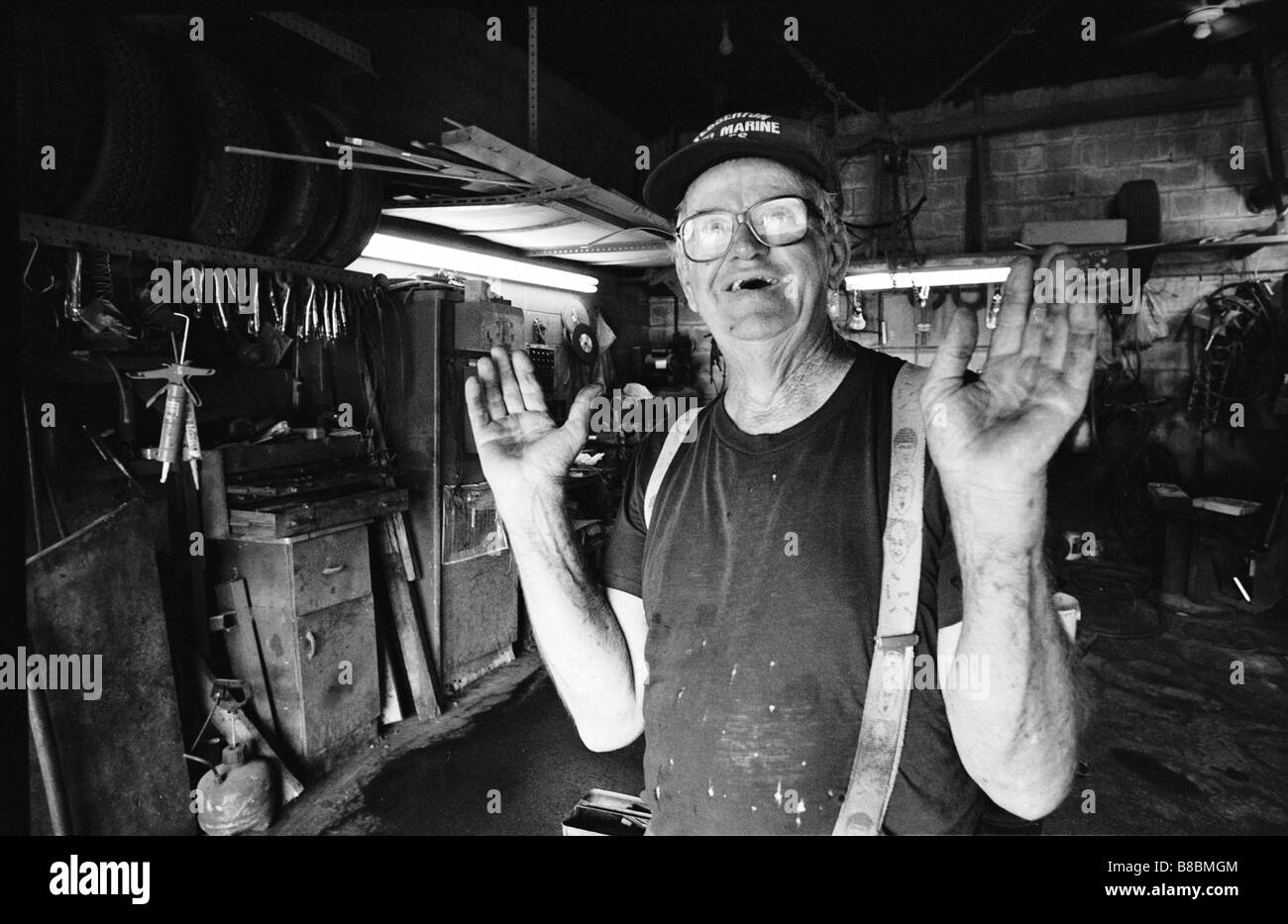 Barca meccanico, Fesserton,Ontario Foto Stock