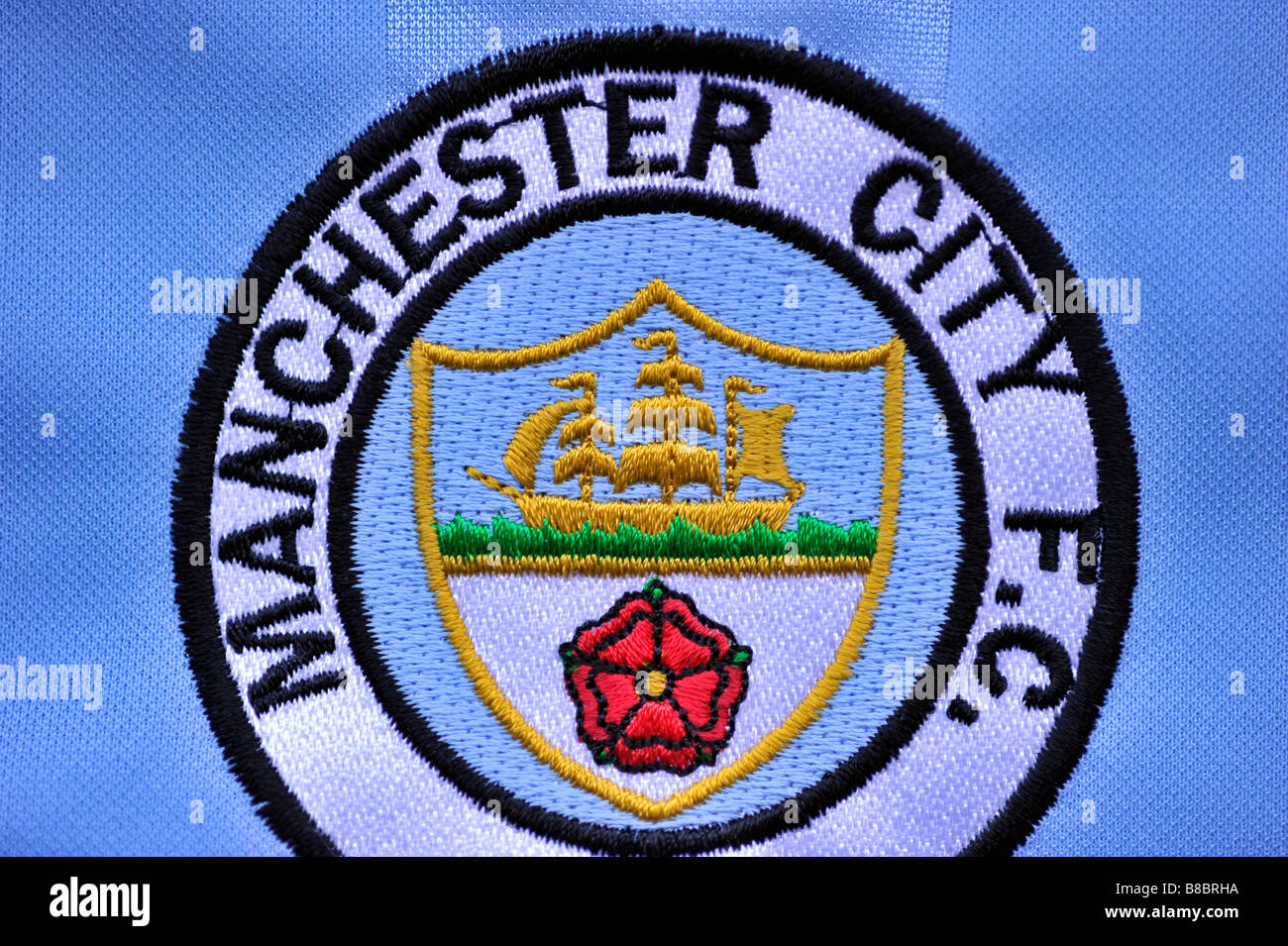 Il Manchester City football club badge Foto Stock