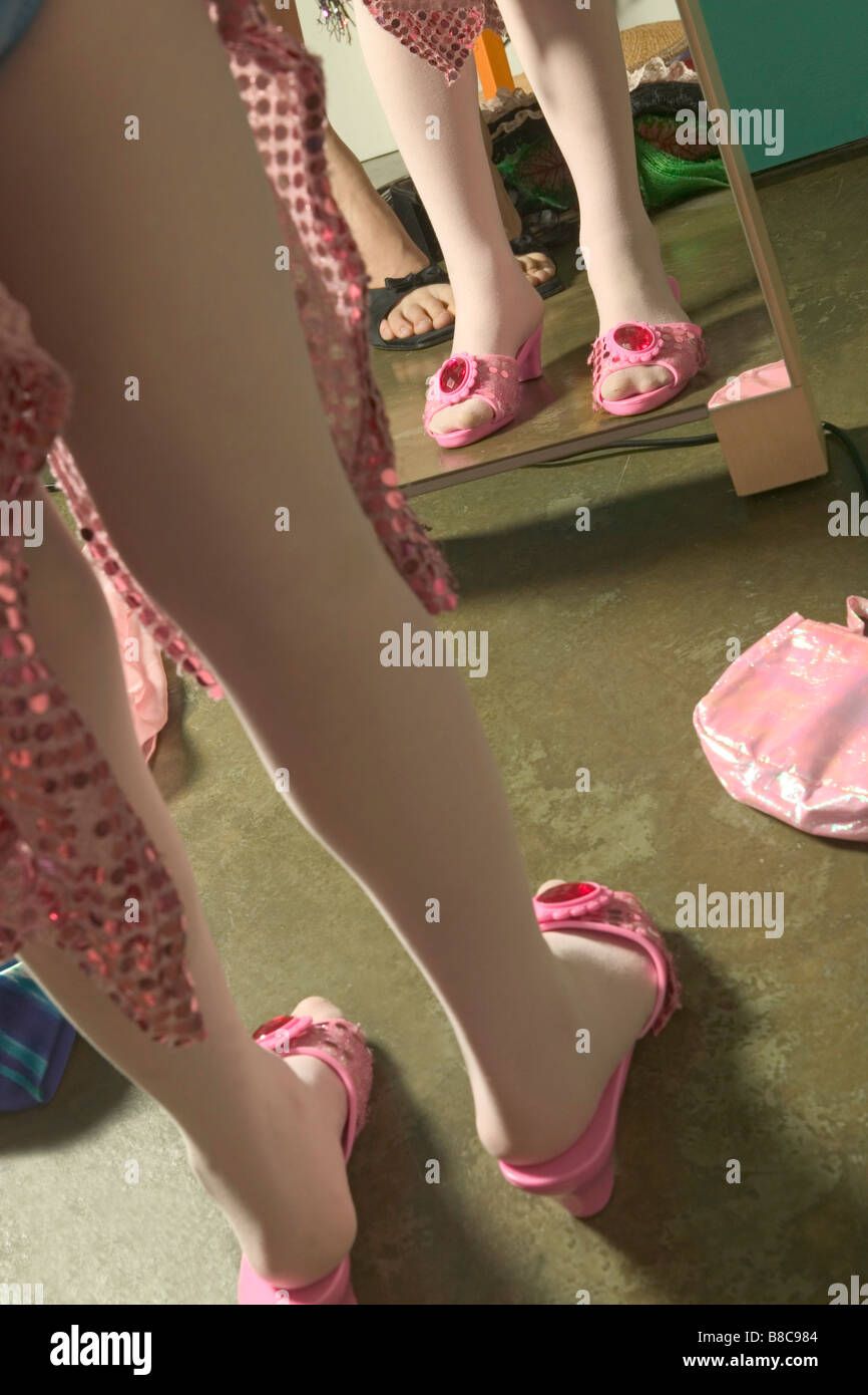 scarpe rosa specchio