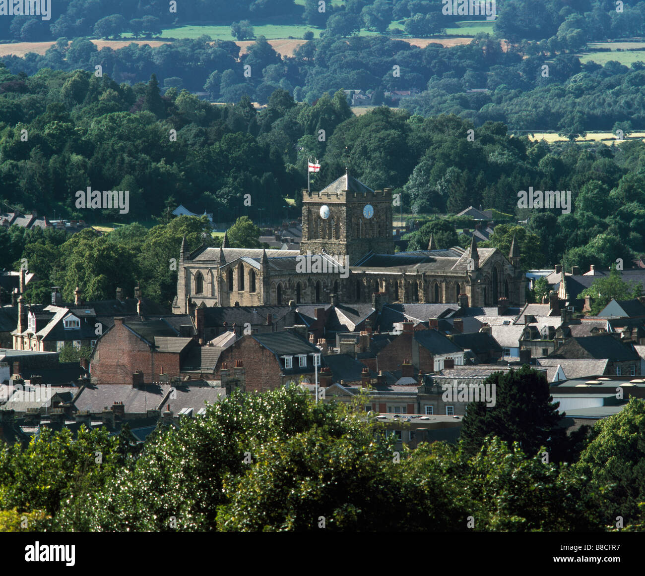 Hexham Abbey esterno Foto Stock