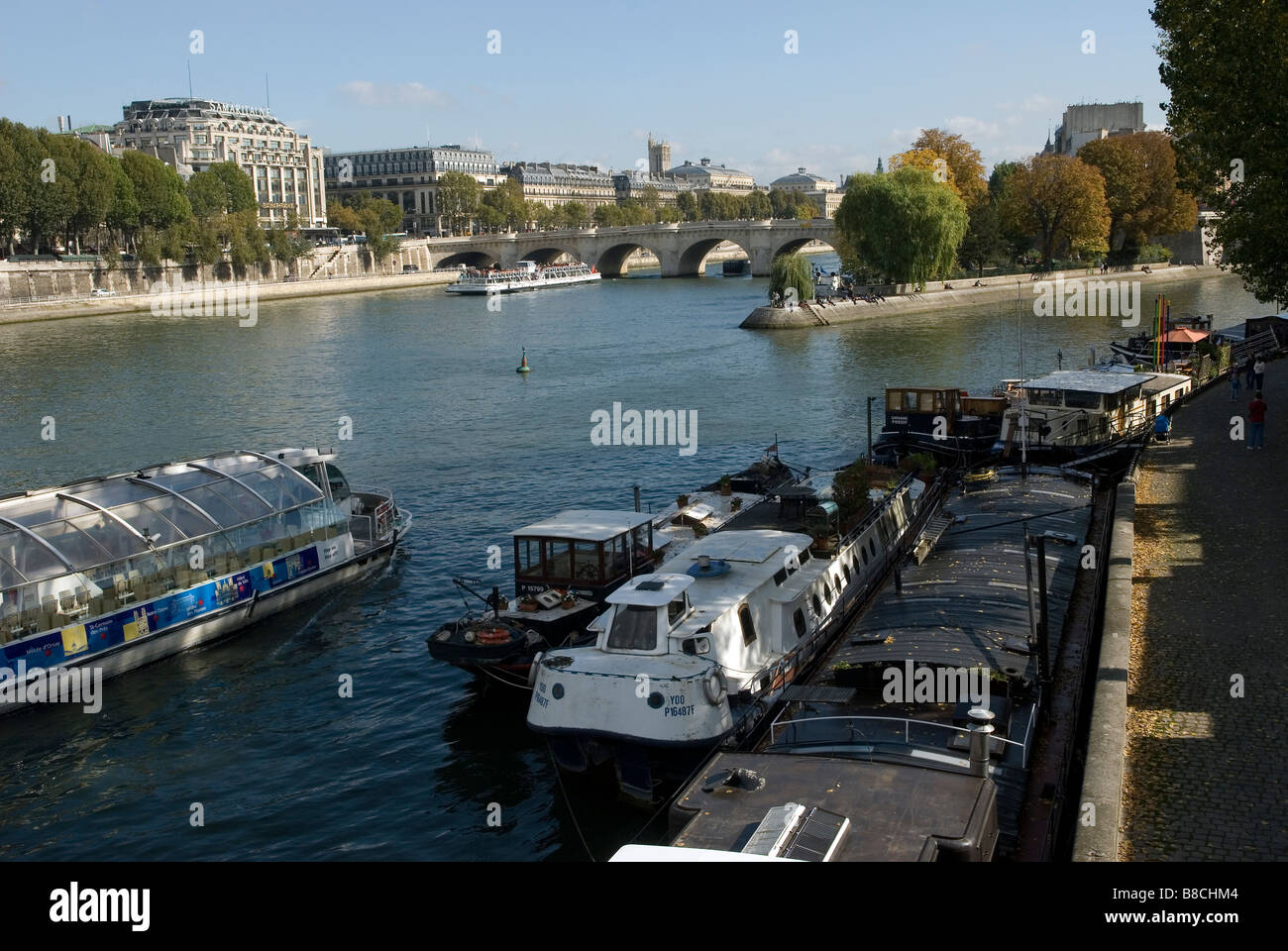 La Senna a Parigi Francia Foto Stock