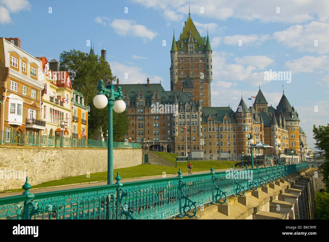 Chateau Frontenac Terrasse Dufferin, Quebec City, Québec Foto Stock