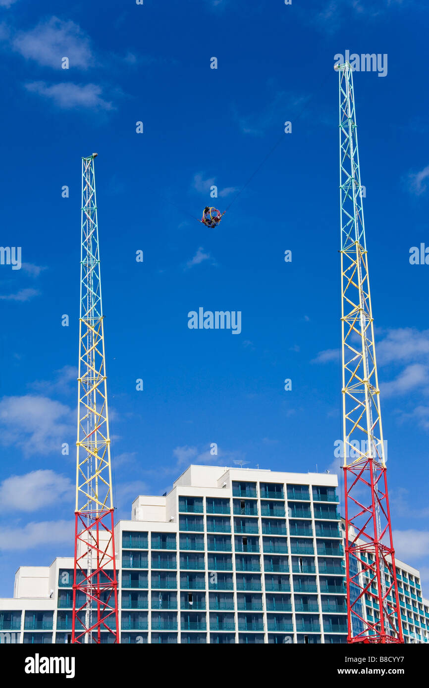 Bungee ride, Daytona Beach, Florida, Stati Uniti d'America Foto Stock