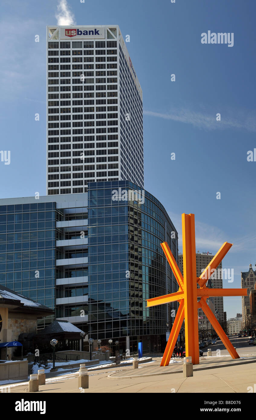 US Bank Building a Milwaukee nel Wisconsin Foto Stock