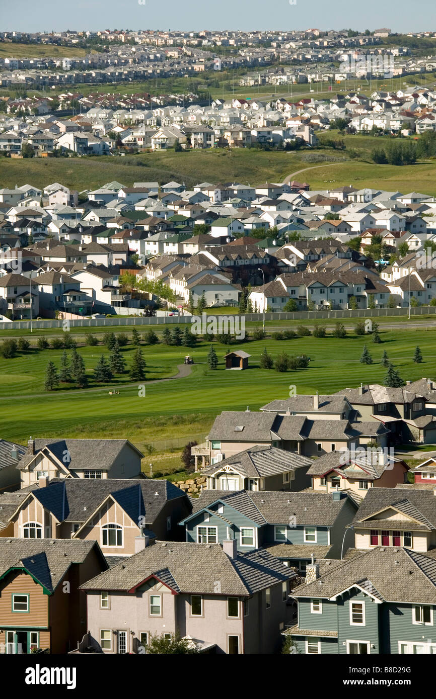 Panorama delle colline suddivisione, Calgary, Alberta Foto Stock
