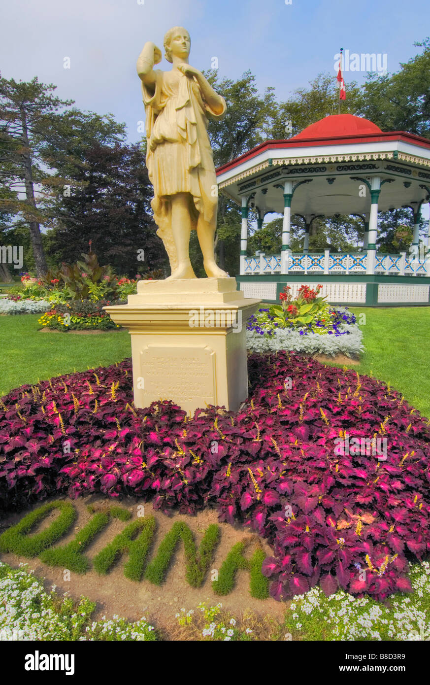 Statua Giardini Pubblici, Halifax, Nova Scotia Foto Stock