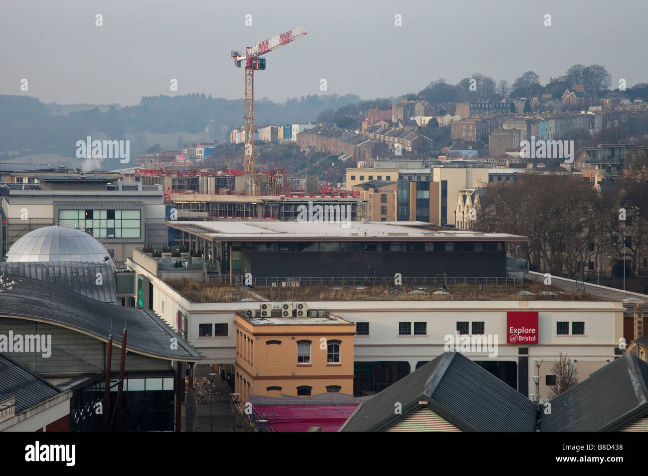 Bristol Floating Harbour - Rigenerazione e costruzione canonici Marsh Foto Stock