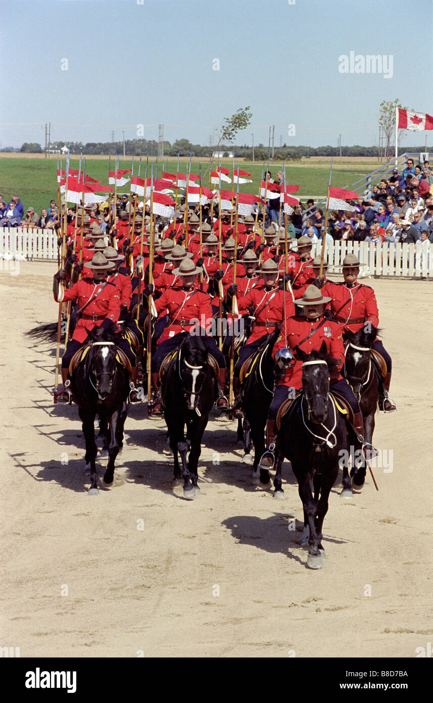 RCMP Musical Ride, Red River Exhibition, Winnipeg, Manitoba Foto Stock