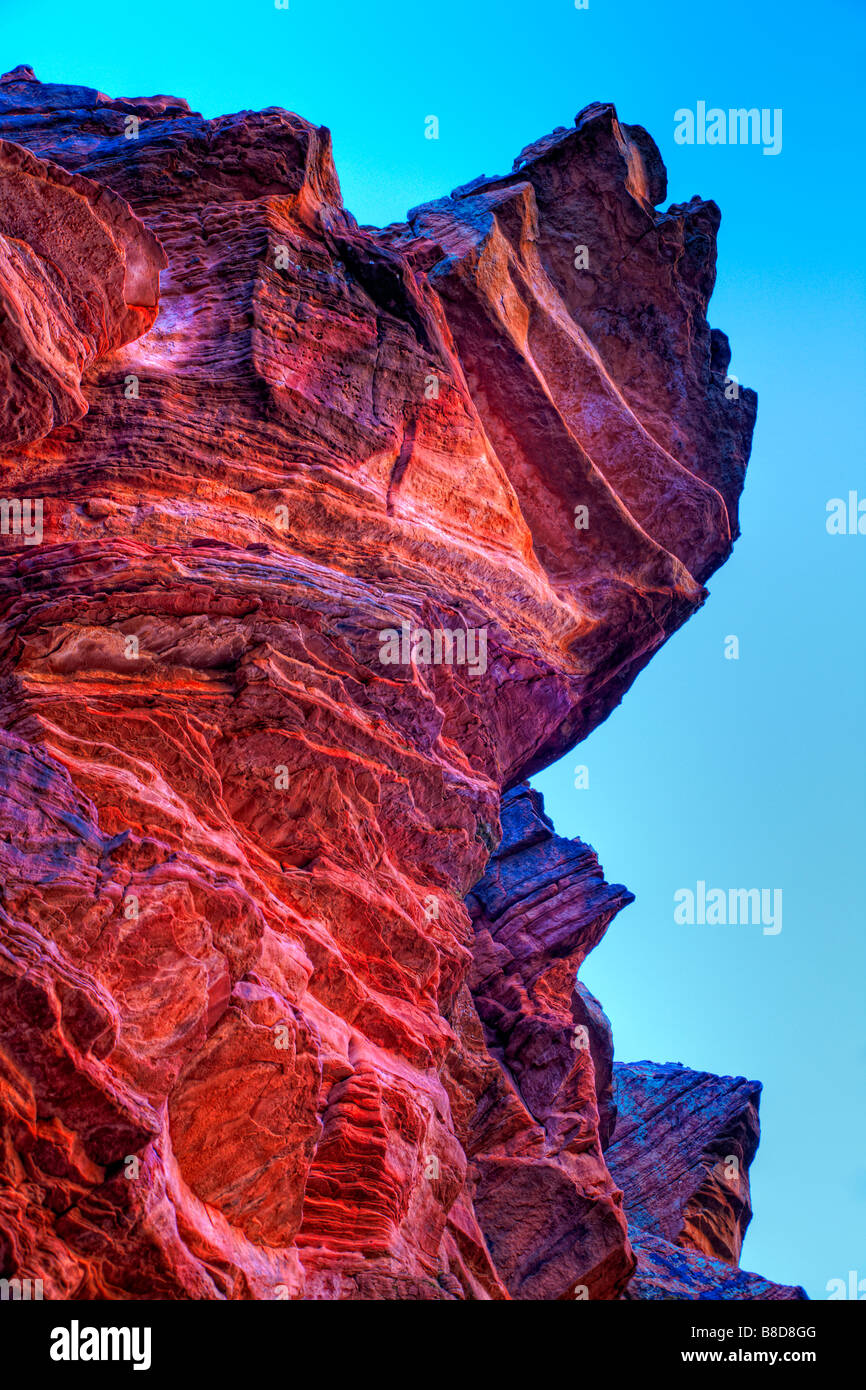 Rosso formazioni di roccia Foto Stock