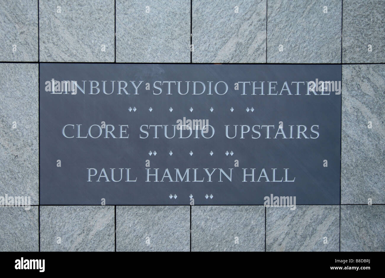 Nome la placca al di fuori della Royal Opera House Covent Garden di Londra. Gen 2009 Foto Stock