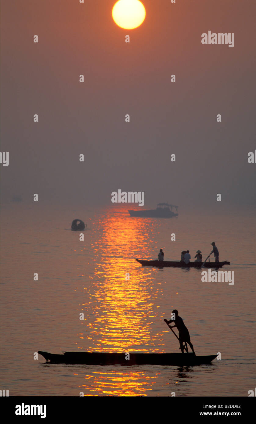 Delta del Mekong, ben tre Provincia, Vietnam Foto Stock