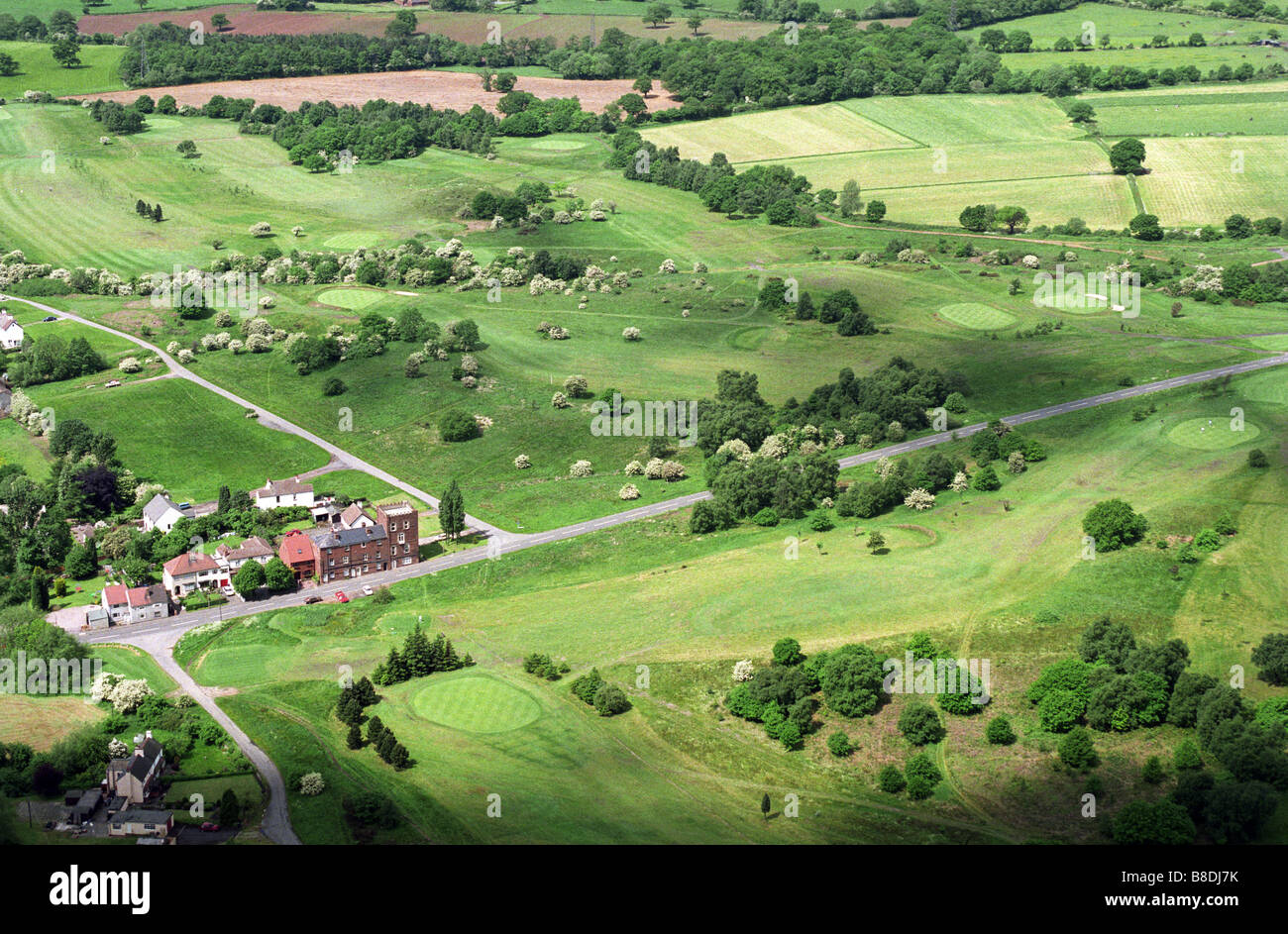 Vista aerea di Penn Campo da Golf sulla Penn comune Inghilterra Wolverhampton Regno Unito Foto Stock
