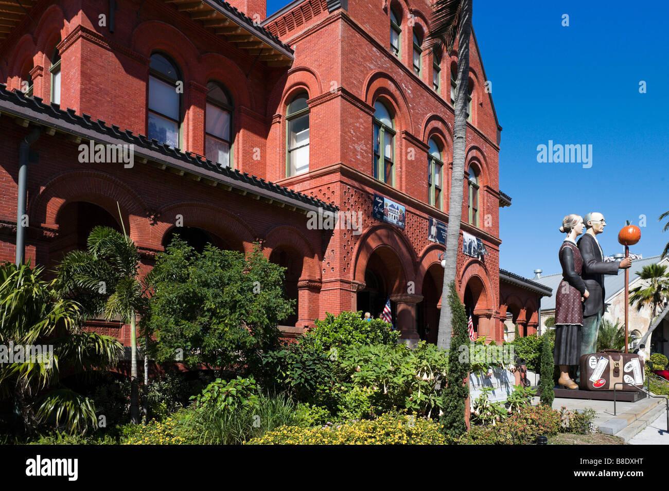 Museo di arte e storia nel vecchio Custom House, Front Street, Quartiere Storico, Key West, Florida Keys, STATI UNITI D'AMERICA Foto Stock
