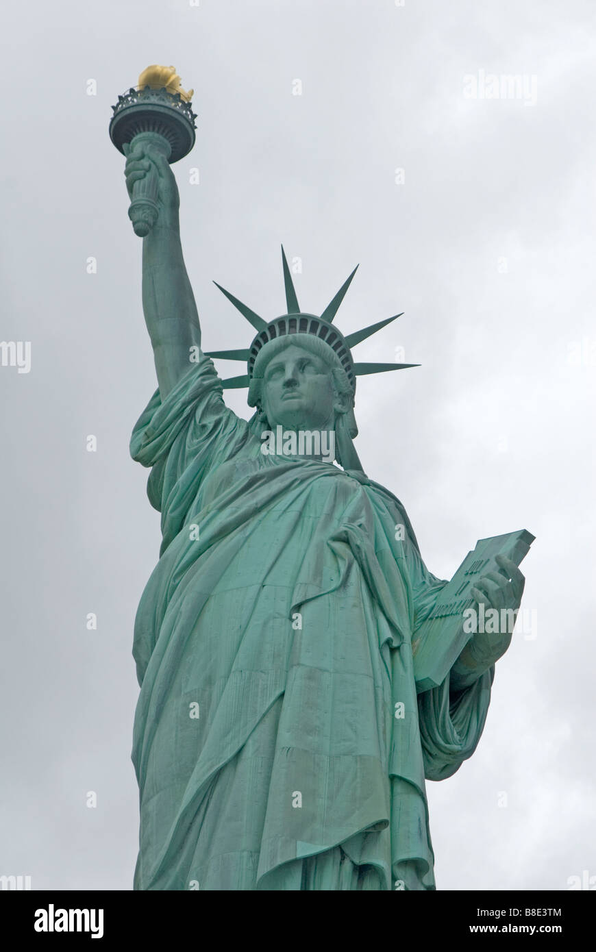 Close up di statuto della libertà, New York, Stati Uniti d'America Foto Stock