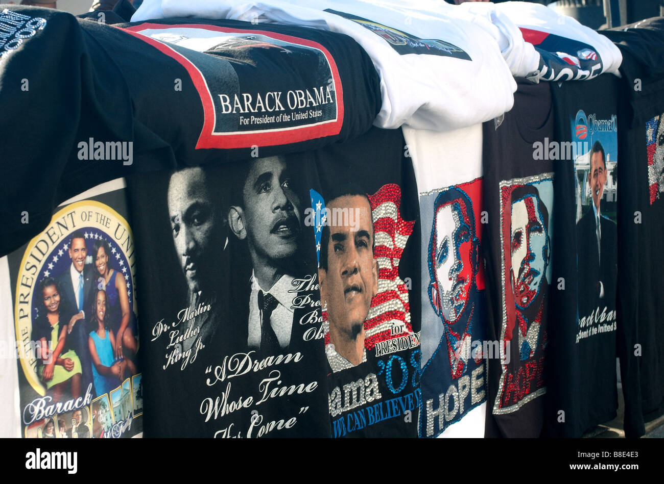 Barack Obama tee-shirts Foto Stock
