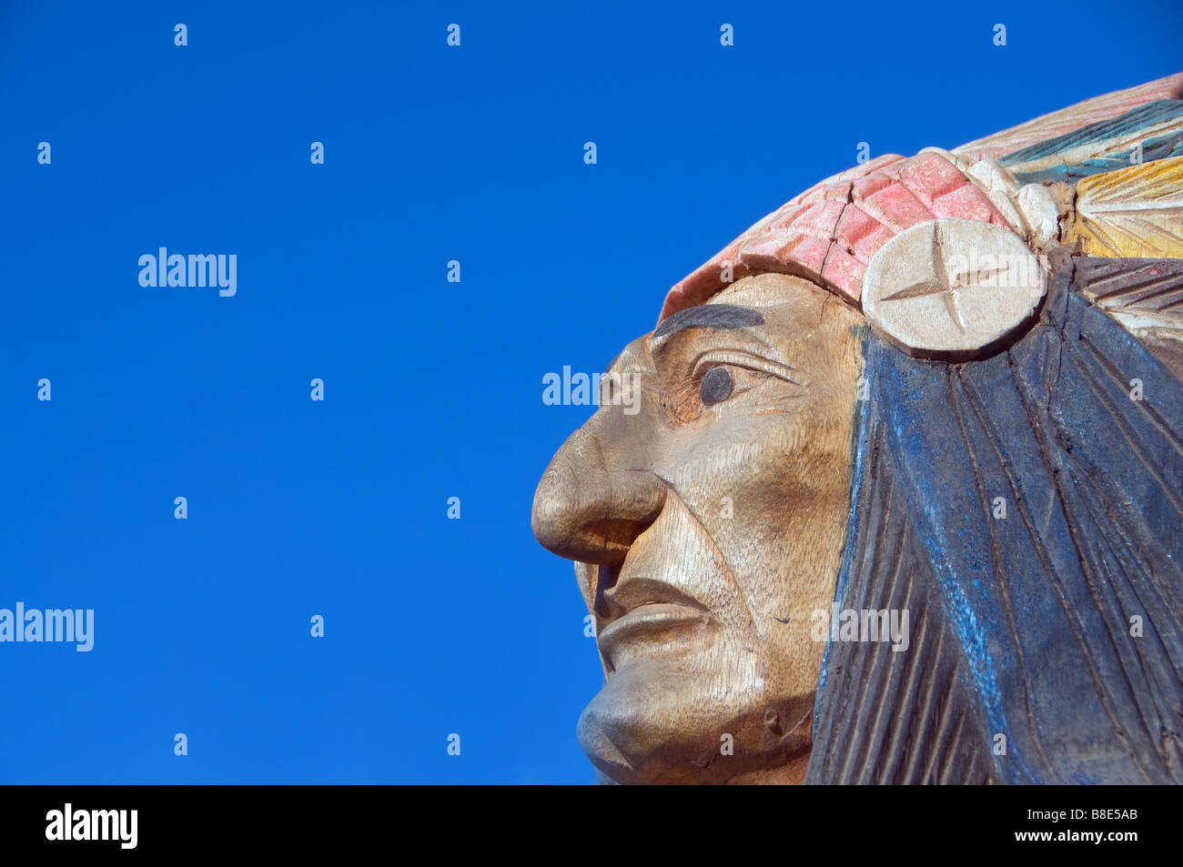 Cole di indiani in legno Foto Stock