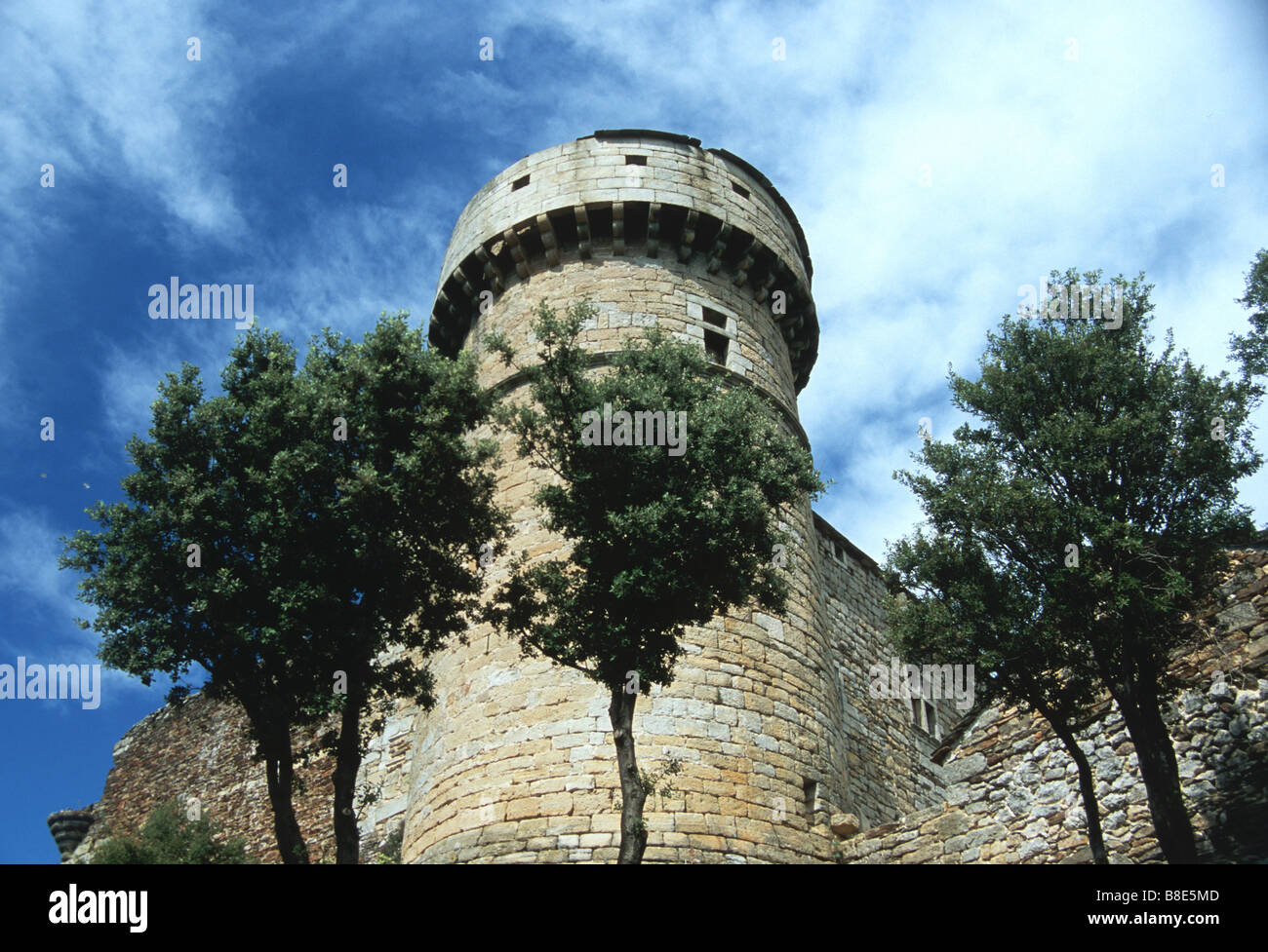 Il castello di Aujac Gard Francia Foto Stock