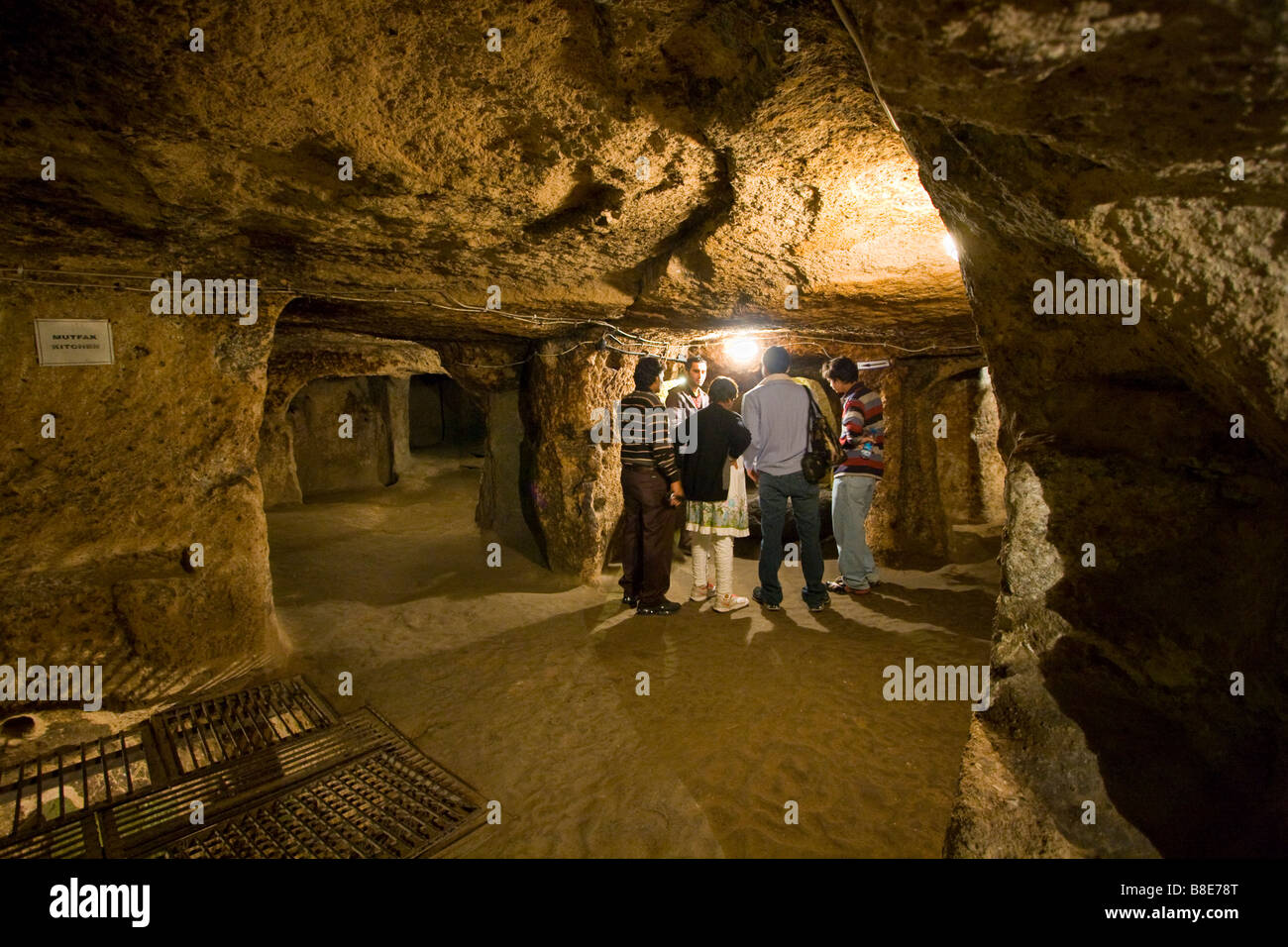 Karmakli Città sotterranea in Cappadocia Turchia Foto Stock