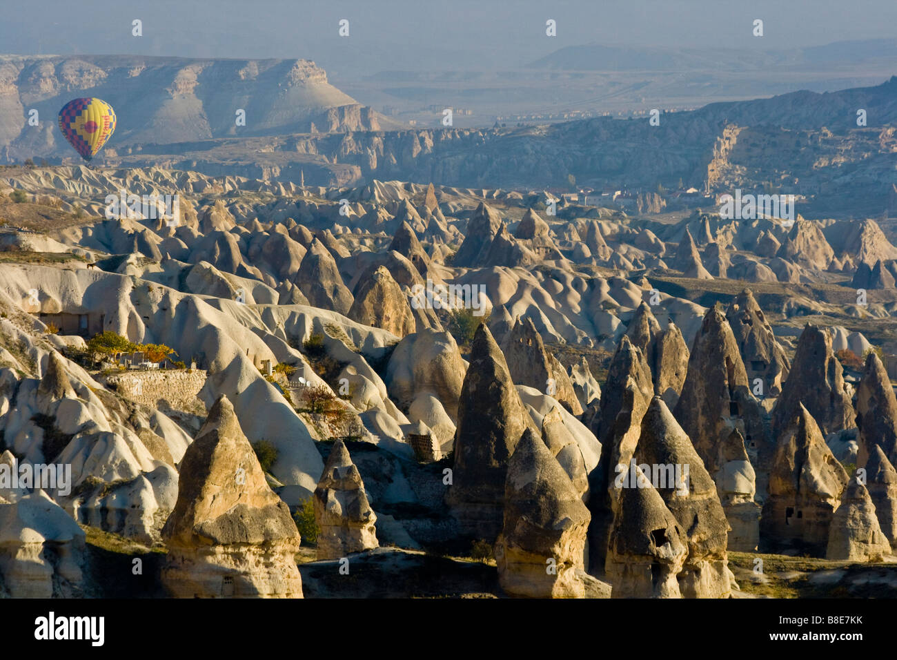 Volo in mongolfiera in Cappadocia Turchia Foto Stock