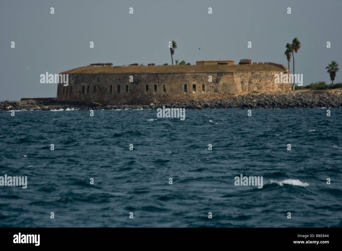 Coloniali Francesi Fort d Estrees sulla Ile De Goree a Dakar in Senegal Foto Stock