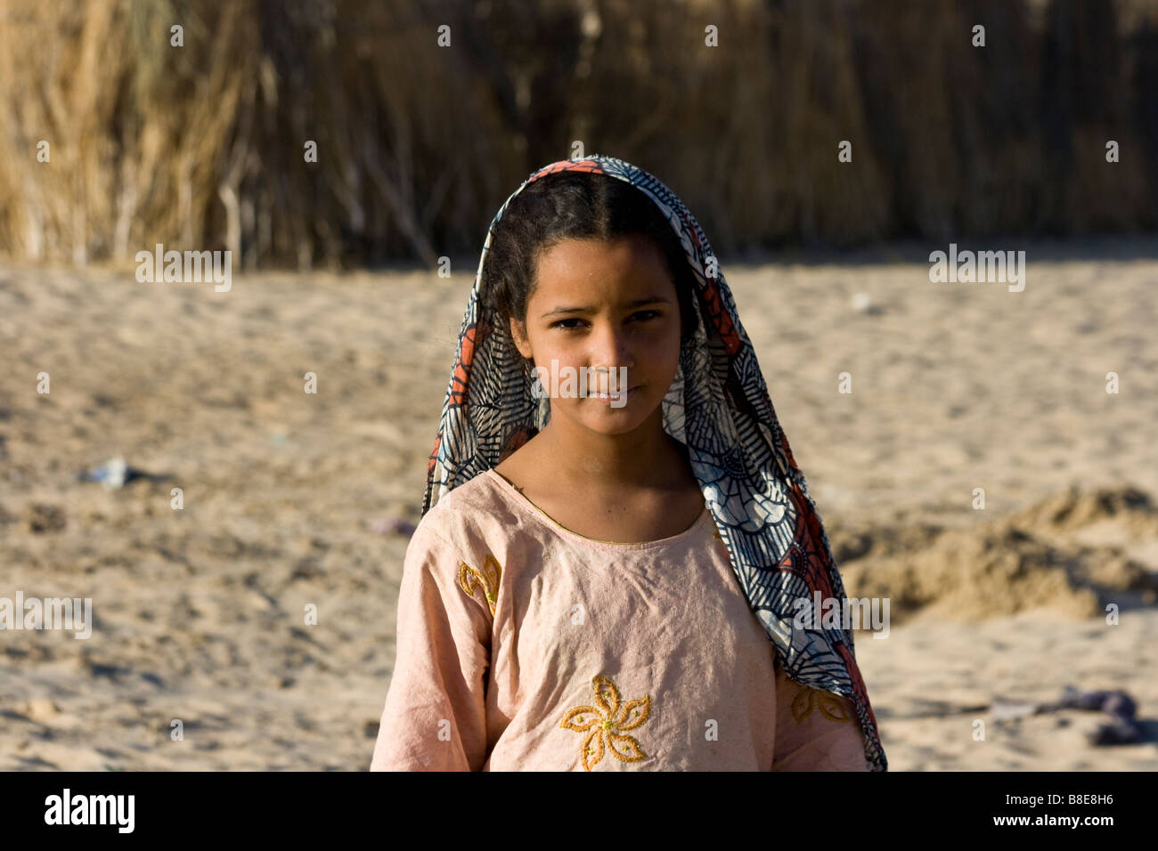 Giovane ragazza Tuareg in Timbuktu Mali Foto Stock