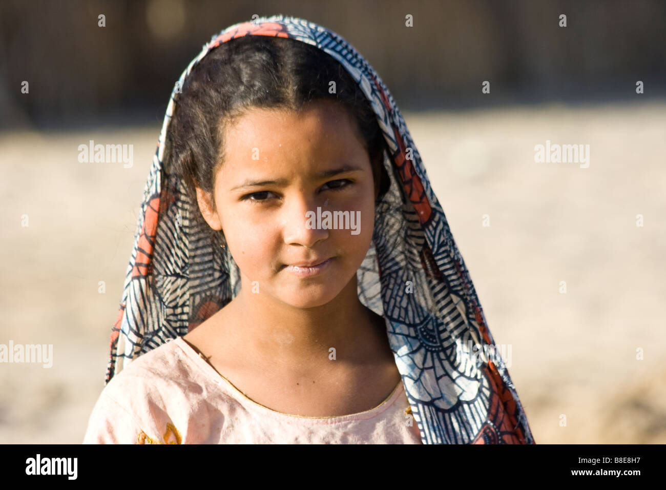 Giovane ragazza Tuareg in Timbuktu Mali Foto Stock