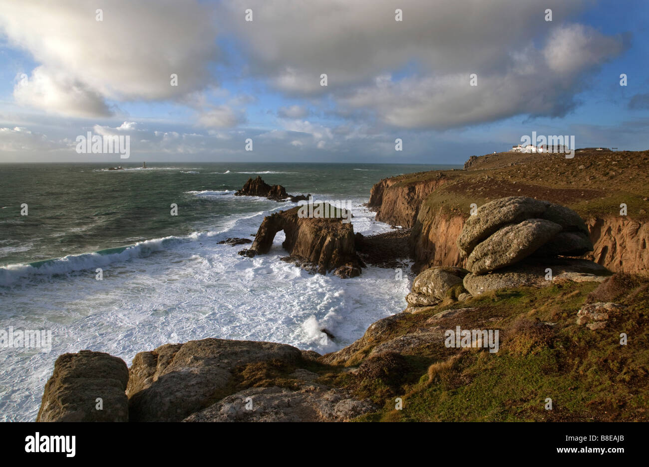 Lands End cornwall Foto Stock
