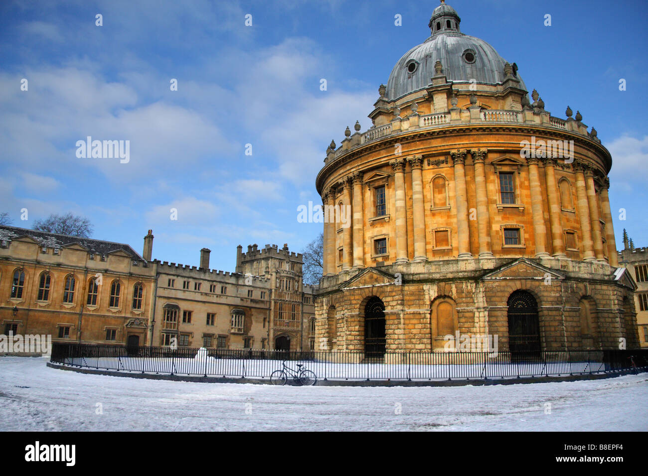 Radcliffe Camera Oxford nella neve 2 Foto Stock