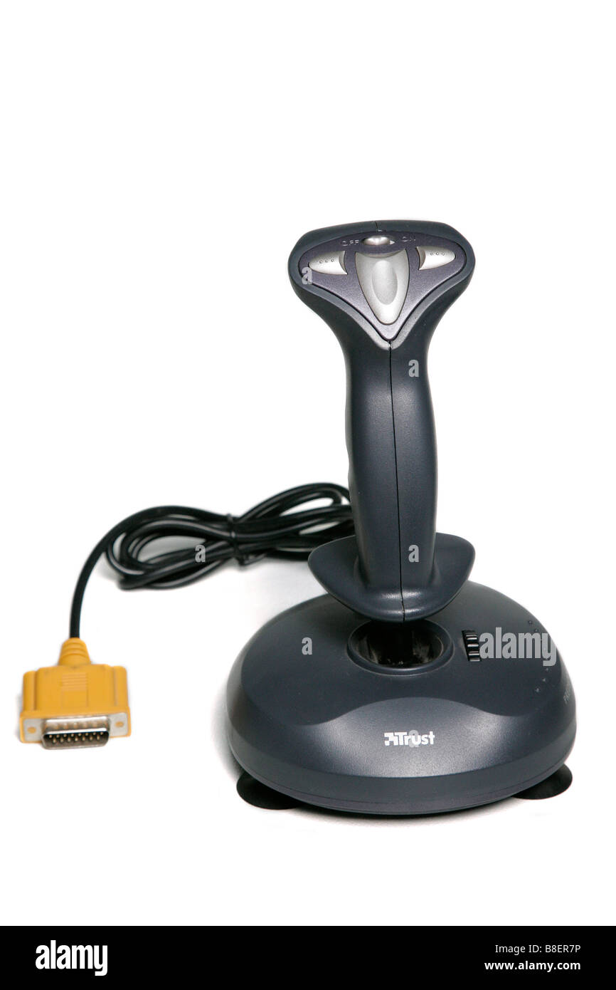 Classico dei videogiochi controller joystick multimedia internet PC Gamer console computer digitale macchina di gioco high tech entertainment Foto Stock