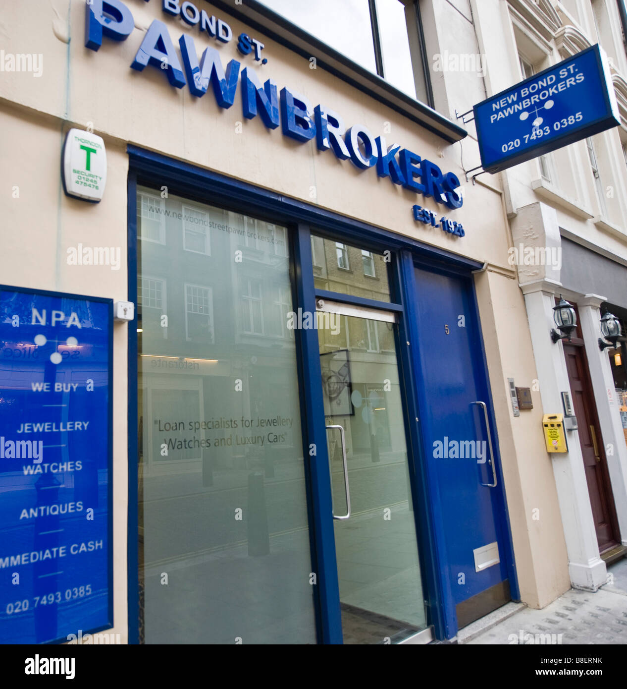New Bond Street Pawnbrokers, Londra Foto Stock