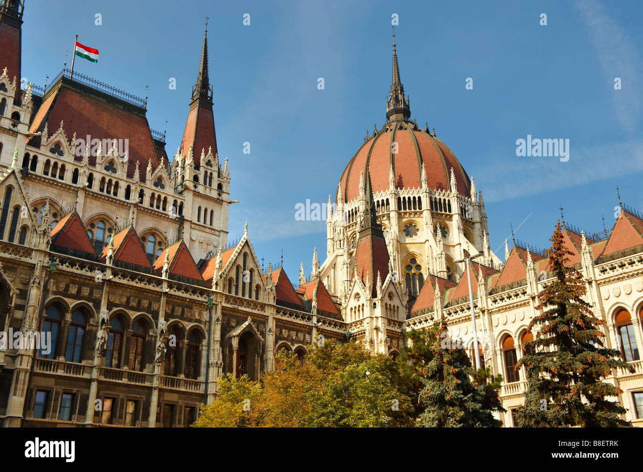 Budapest , Ungheria . Le case del Parlamento . Foto Stock